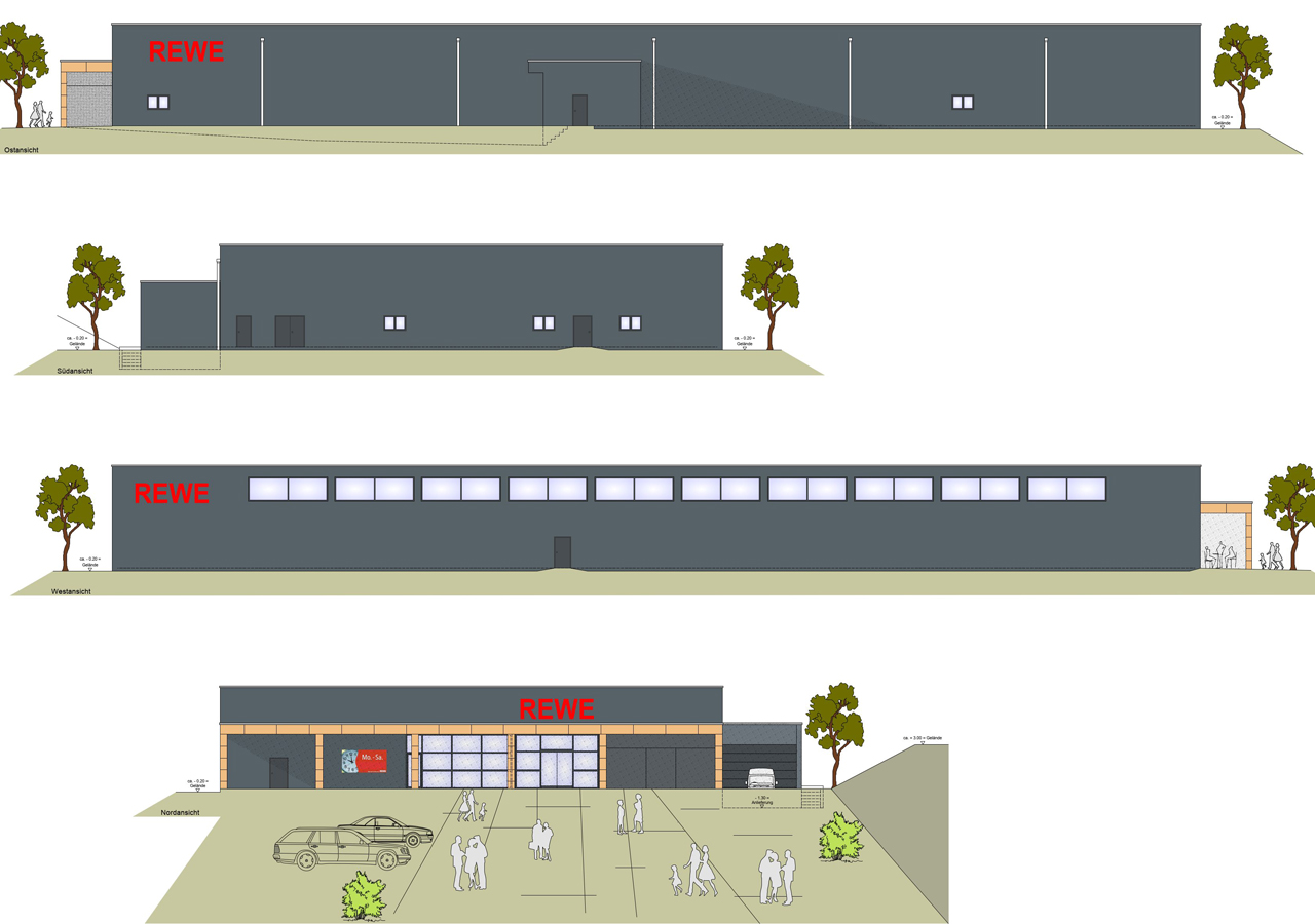 Neubau eines REWE-Marktes in Mellrichstadt